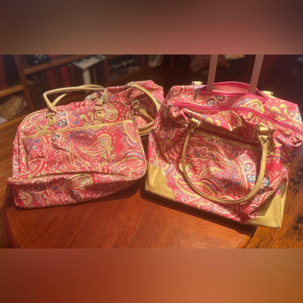 Paisley Print Women's 3 piece Bag Set